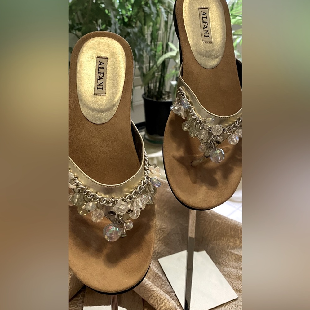 ALFANI BEADED SANDALS NWOT - Picture 2 of 7